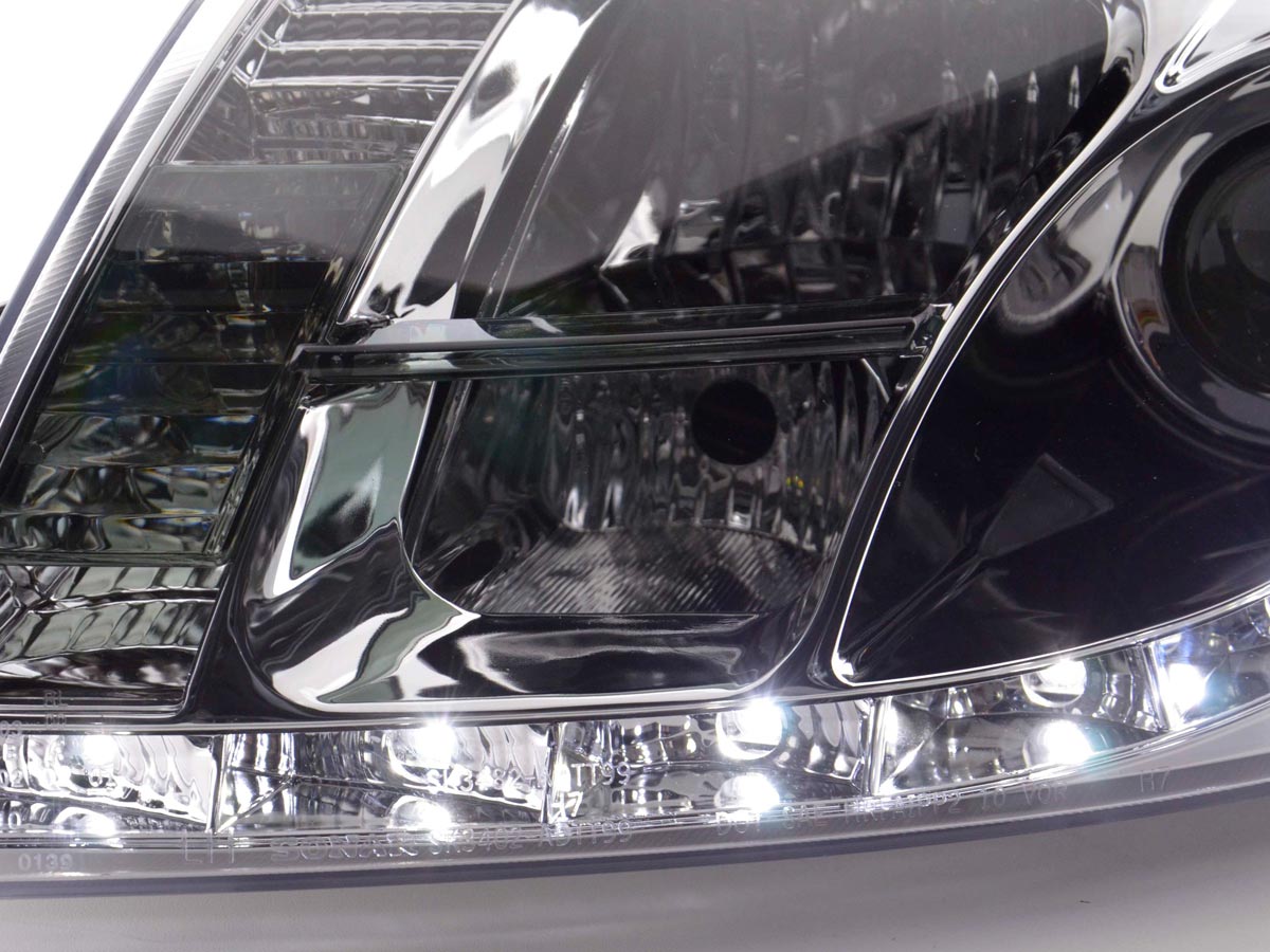 Scheinwerfer Set Daylight LED TFL-Optik Audi TT Typ 8N 99-05 chrom Scheinwerfer Set Daylight LED TFL-Optik Audi TT Typ 8N 99-05 chrom